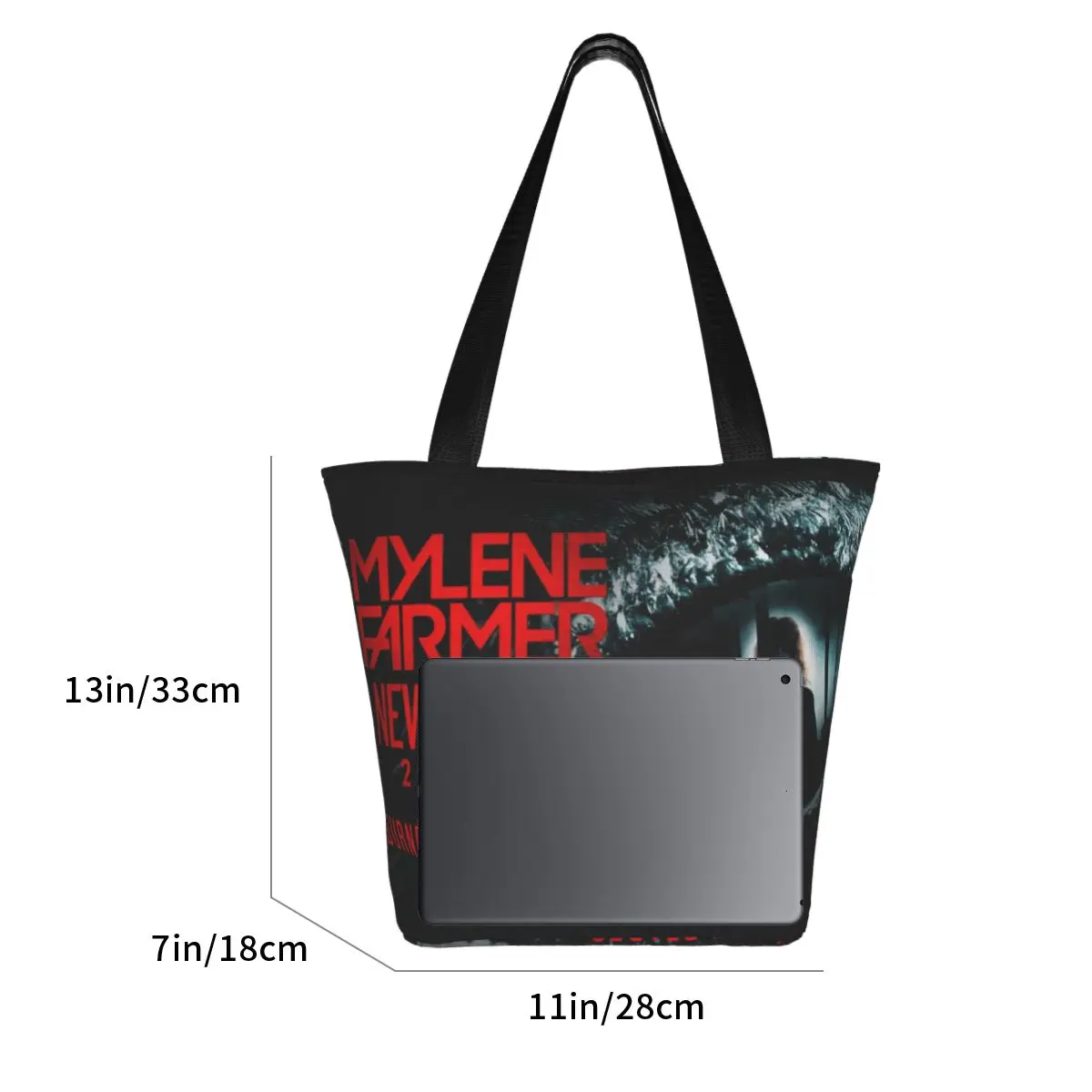 2023 Mylene Farmer Nevermore Handbag Accessories Trend For Unisex Shopping Bags