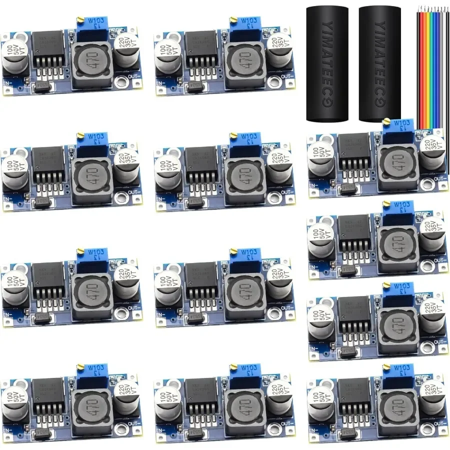 

LM-2596 Понижающий преобразователь постоянного тока в постоянный 3A 3,2-35 В в 1,25-30 В Регулируемый источник питания Электронный регулятор напряжения Понижающий модуль 12