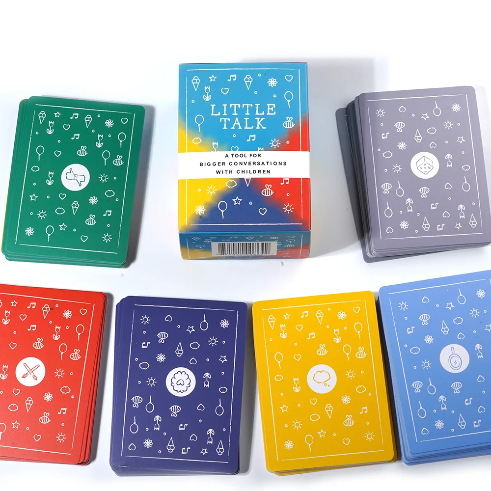 BestSelf Little Talk Deck Conversation Cards Deck by Powerful Tool Family Party Kids Conversation Meaningful Interactions Game