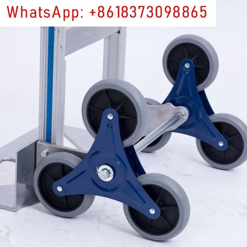 Traplopen artefactwagen, dragen zware voorwerpen op en neer trappen bagagewagen, draagbare opvouwbare familiewagen