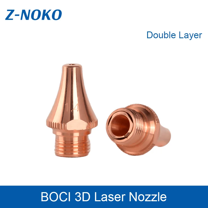 ZNOKO Laser Black Diamond Beveled 3D Laser Nozzles M8 High Power Accessory for BOCI Fiber Cutting Head Pipe Cutting Machine