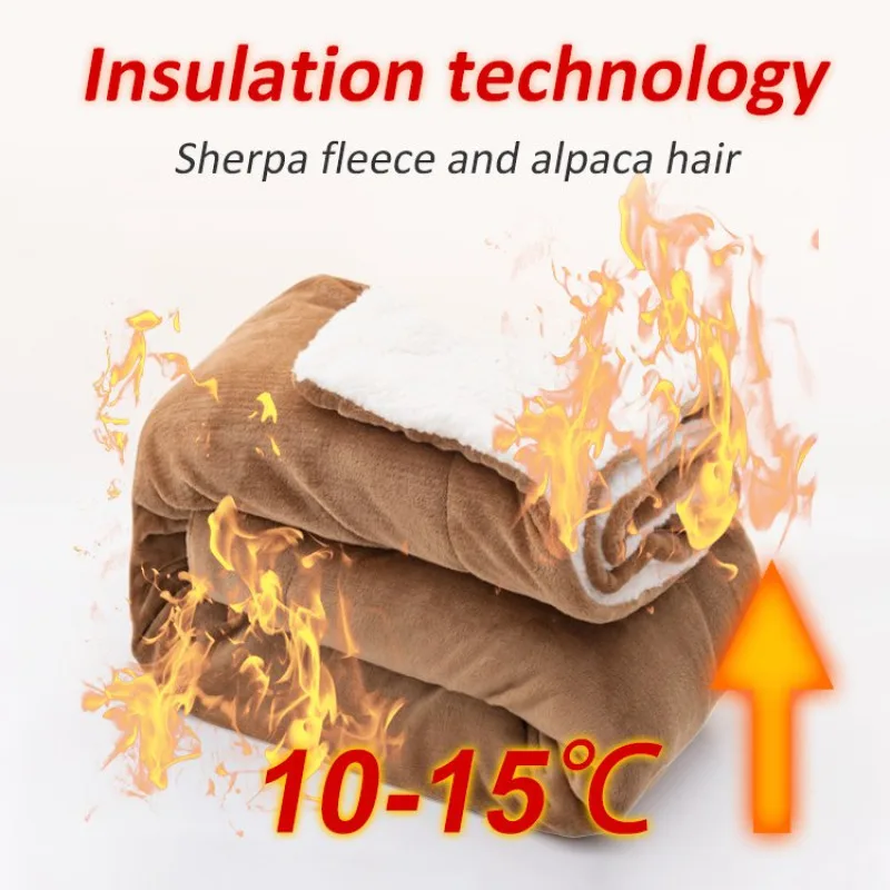 Soft and Warm Sherpa Wool Blanket for Cozy Nights