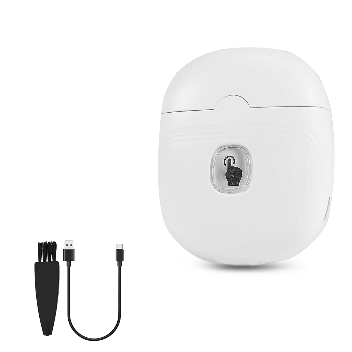 ABZD Electric Nail Clipper Portable Automatic Nail Clippers for Adults Baby Nail Trimmer Electric Nail Clippers White