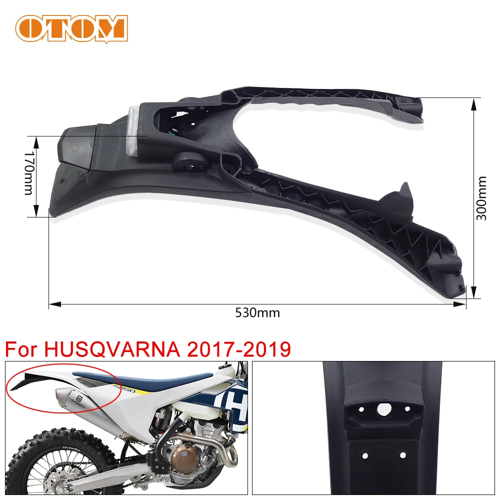 

Motorcycle Rear Fender License Plate Bracket Holder W/ LED Taillight Brake Lamp For HUSQVARNA FE TE TX 125 250 350 450 2017-2019