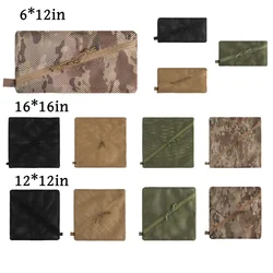 Outdoor Mesh Pouch Bag Utility Tool Gear Backpack Organizer Pocket MOLLE Camping Travel Camping Bag
