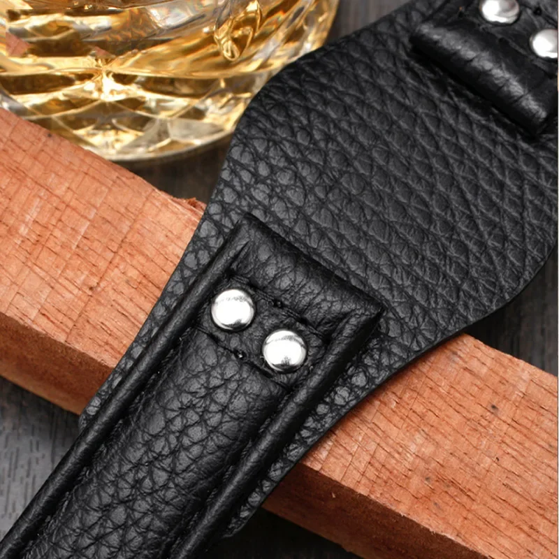 Genuine Leather Watchband 22mm strap With mat for fossil CH2891 CH3051 CH2564 CH2565 watch band handmade mens leather bracelet