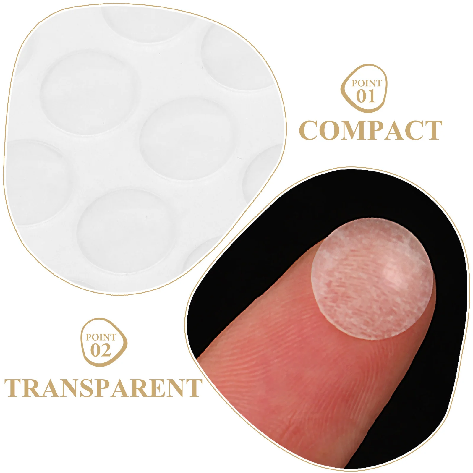 

1 Sheet Clear Door Bumpers Cabinet Bumper Pads Transparent Adhesive Furniture Protectors Stop Door Slamming Prevent Surface