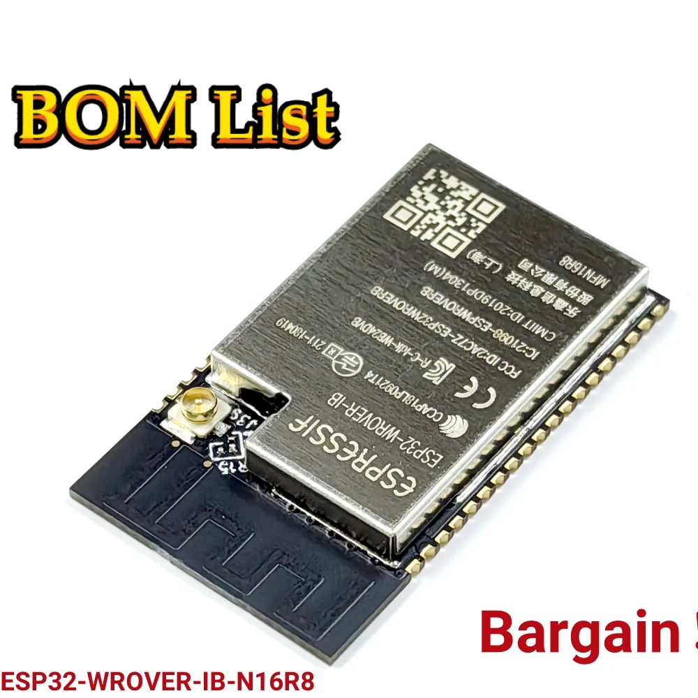 ESP32-WROVER-IB 16MB SPI flash ESP32-WROVERESP32-WROVER-IB-N16R8 Moduł anteny Ipex oparty na modułze MCU ESP32-D0WD WiFi-BT-BLE