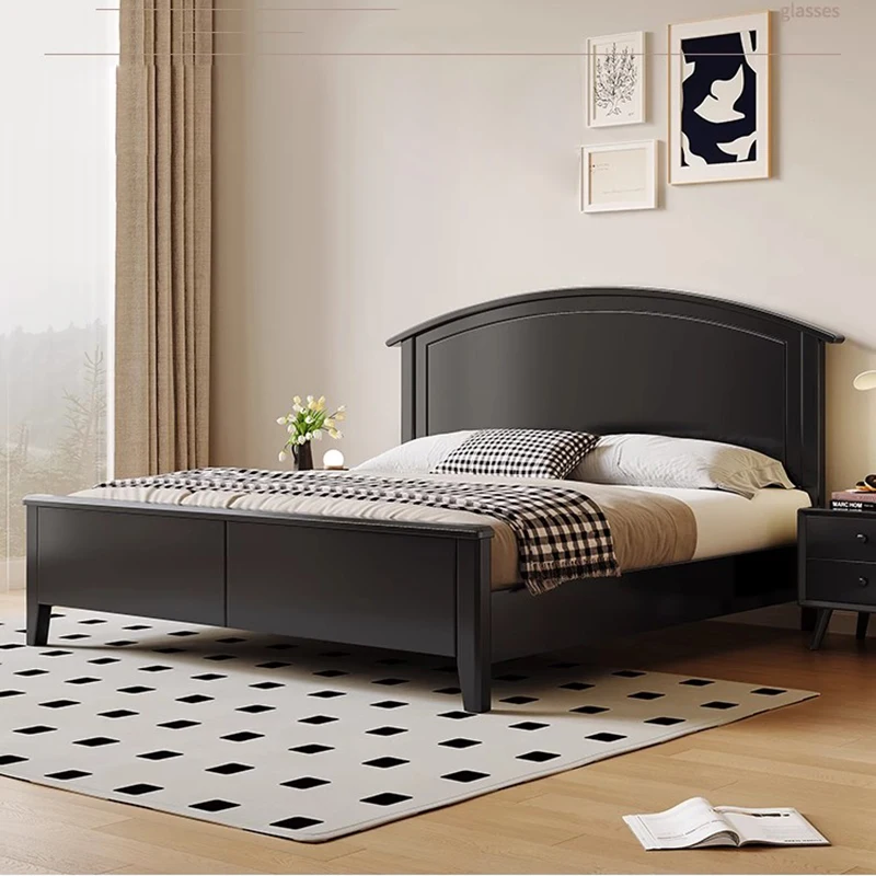 

Wooden Headboards Massage Bed Bedroom Double Design Sleeping Bed Princess Platform Letto Matrimoniale Lounge Suite Furniture
