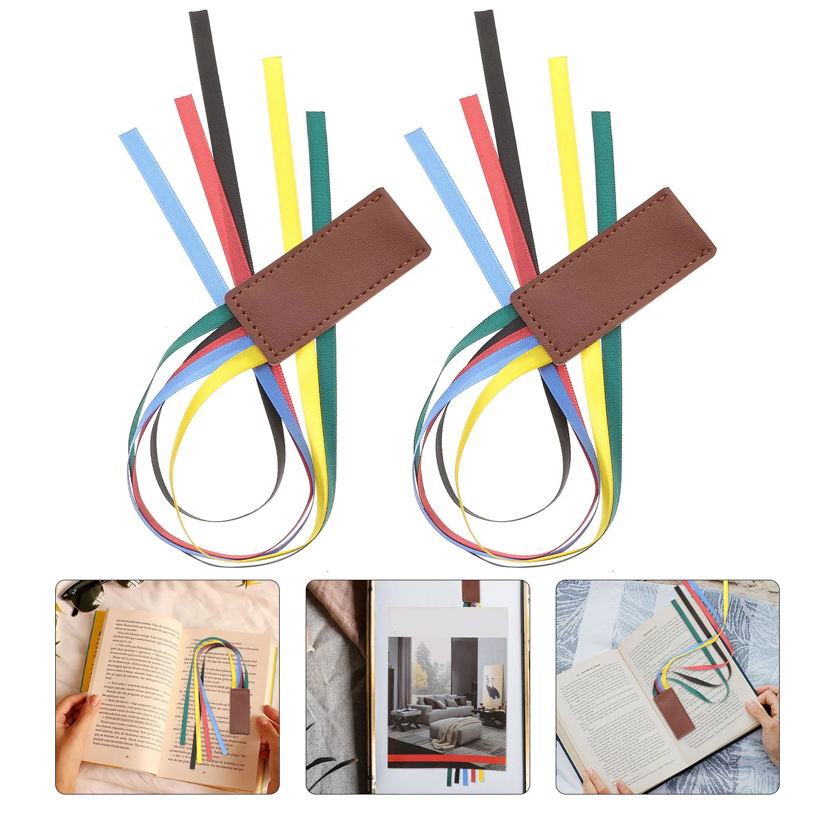

2Pcs Colorful Ribbon Bookmarks Bible Accessories Exquisite Design Reading Progress Gift Tabs for Bible Chapters