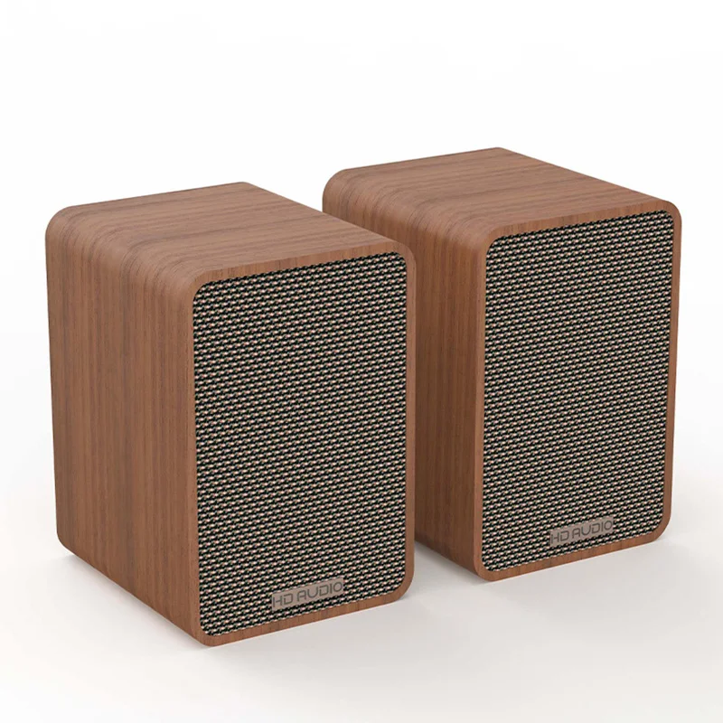 

60W High Power Wooden BT 3.0 Bookshelf Speakers With 85dB SNR MultiConnection For Home Karaoke