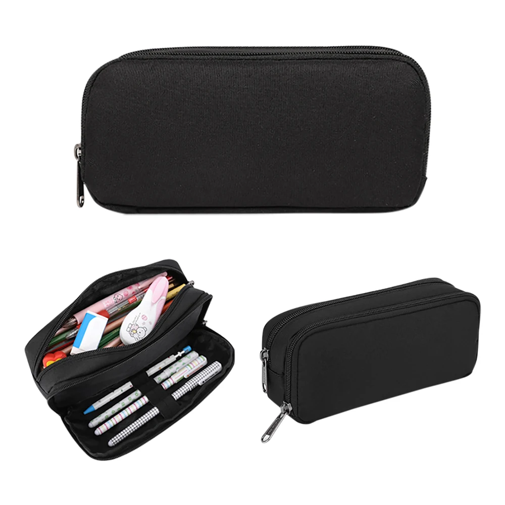 휴대용 나일론 연필 케이스, 펜 가방, 보관 문구 상자, 학교 학생 용품, 대용량