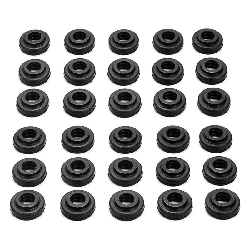 30X Engine Valve Cover Bolt Seals Fits 11121726537 For BMW E46 E39 E36 E60 525I 325I 330I X3 X5 M54B30