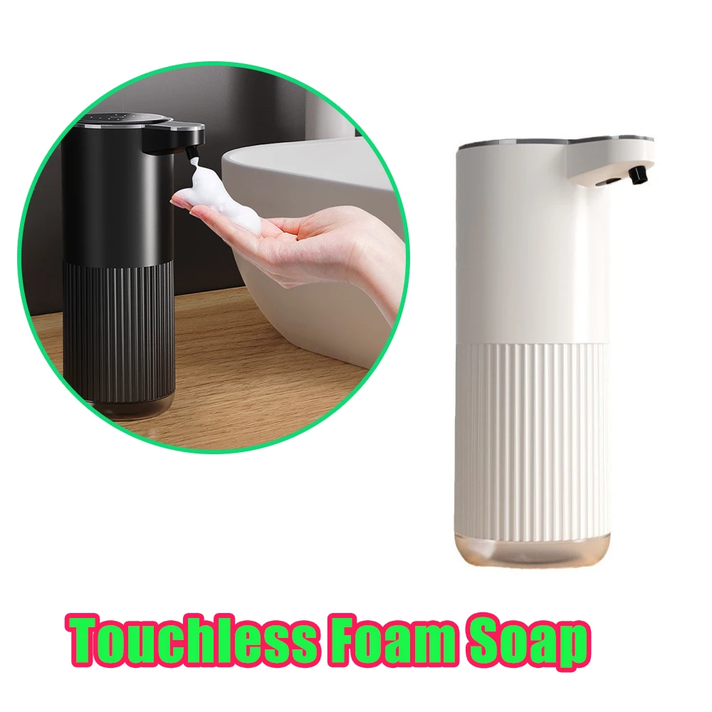 

Automatic Foam Soap Dispenser Touchless Rechargeable Wall Mounted for Kitchen Bathroom Dish Soap Shampoo High Capacity USB