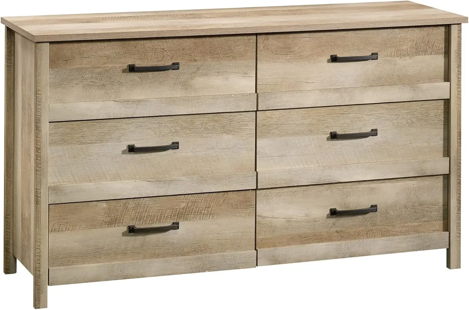 dresser Cannery Bridge 6-Drawer Dresser, Lintel Oak finish Living room locker Bedroom lockers