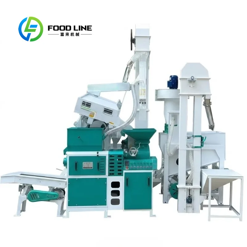Customize Complete Rice Milling Plant Automatic Polisher Combined Rice Mill Machine High Yield Grain Processing for Farm