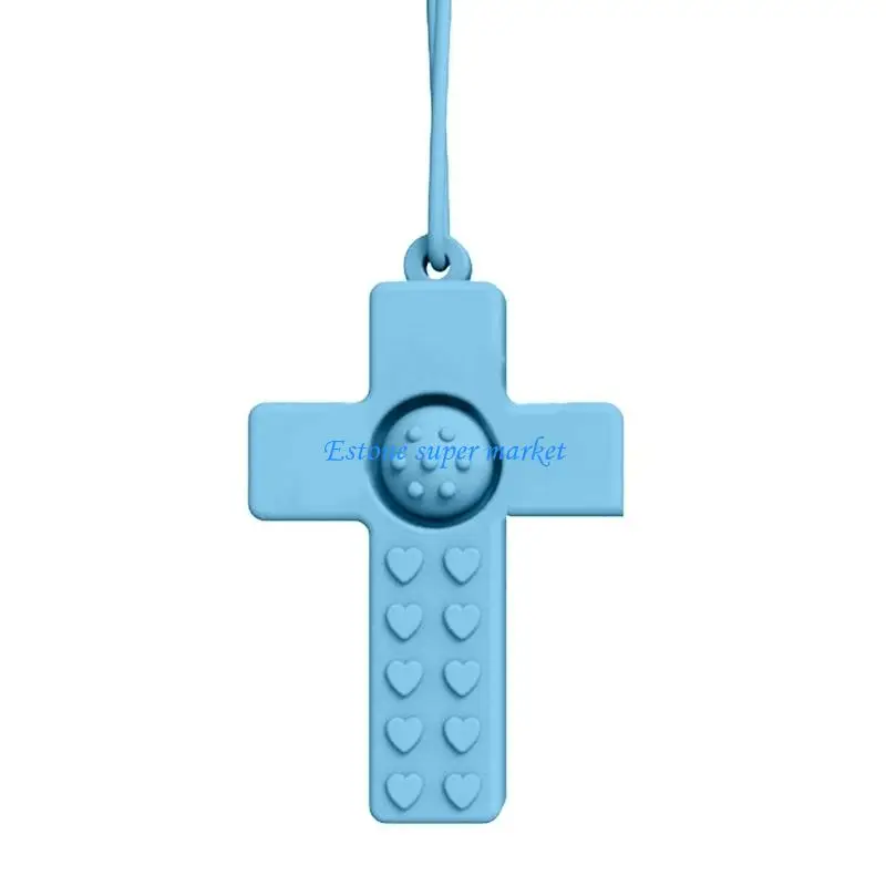 

090B Versatile Silicone Teether Rubber Teething Toy Relieves Gums Sensitivity Doubles as a Teething Toy for Babies