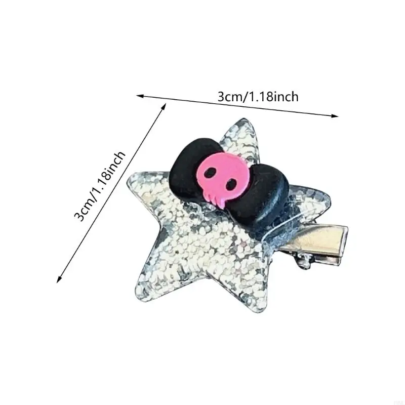 49MC 2000S CLIP CABELO FUIO PONTADO ESTRELO BOWKNOT ADULTO ADULTO CRIANÇAS LOVA