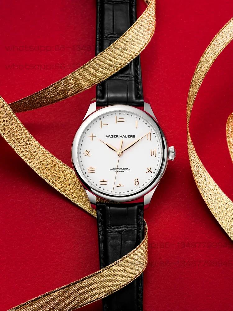 Vijay Howz Original Guochao Suzhou Size Watch Men's Ultra-thin Fully Automatic Mechanical Watch Waterproof Casual Men's Watch