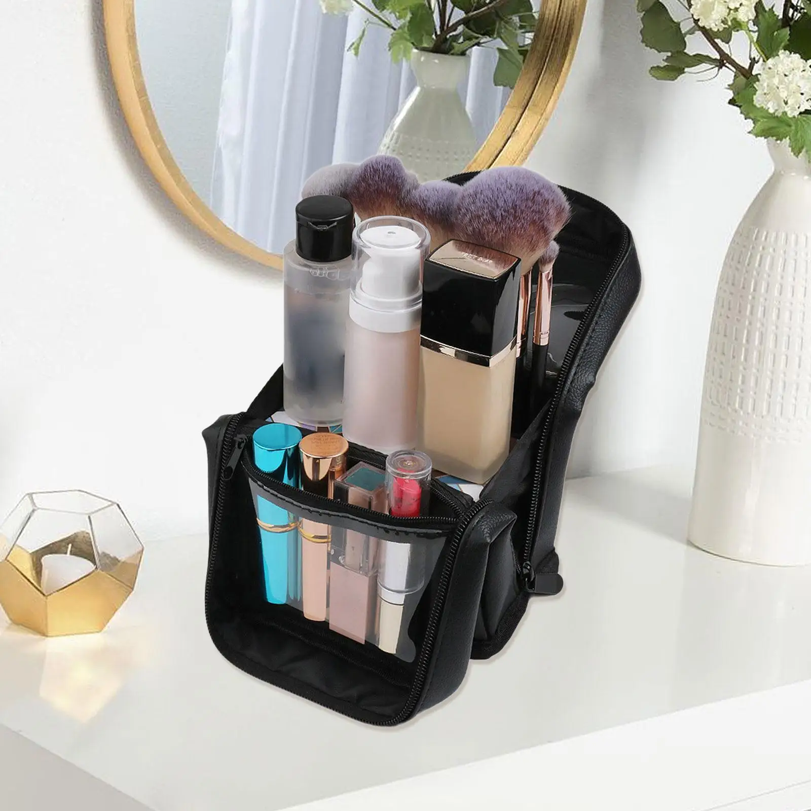 

Artist Makeup Brush Holder Makeup Brushes Organizer Bag for Eyebrow Pencil