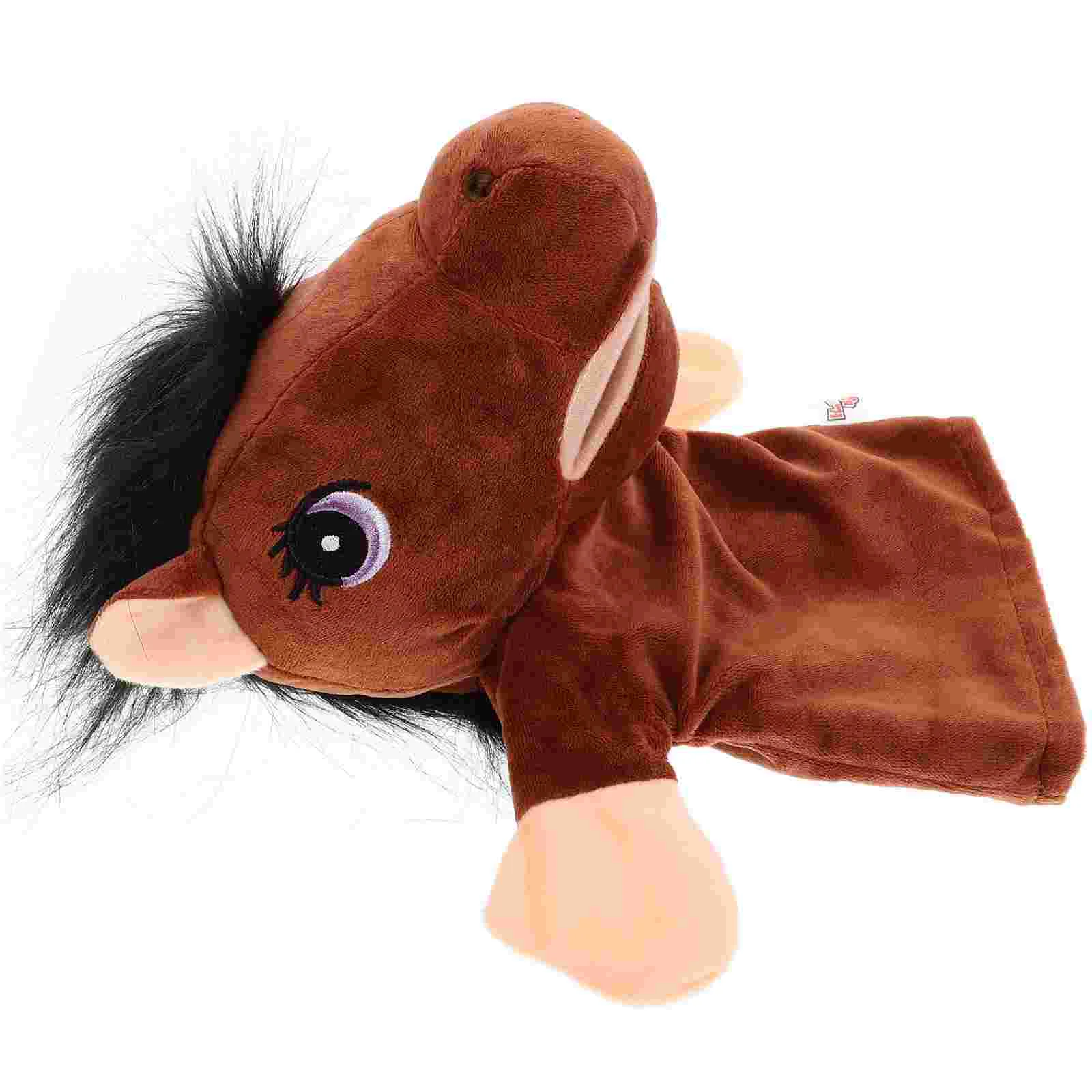 Marionnettes à main en peluche pour raconter des histoires, marionnettes à doigts mobiles pour bébés