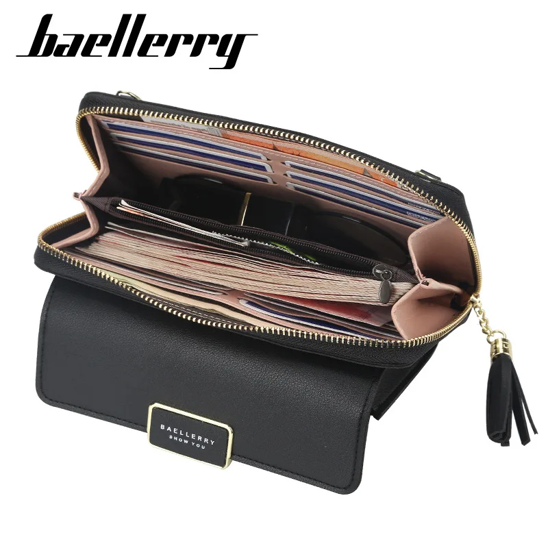 Baellerry Long Women Wallets Luxury Handbags Card Holder Big Capacity Zipper Female Purse Crossbody Women\'s Phone Bags