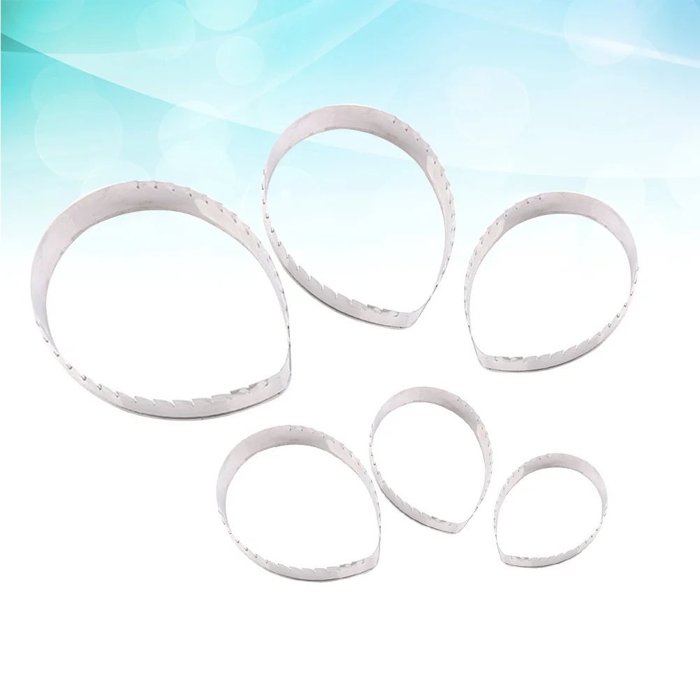

6 pcs Stainless Steel Rose Leaves Fondant Cake Molds Set For Baking Sugar Paste Marzipan Craft Clay Diy Tools Metal Cookie Dies