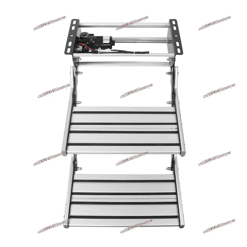 

451mm RV Stairs Folding Electric Single/Double Steps with LED Light & 200KG Load Capacity for Camper Motorhome Trailers