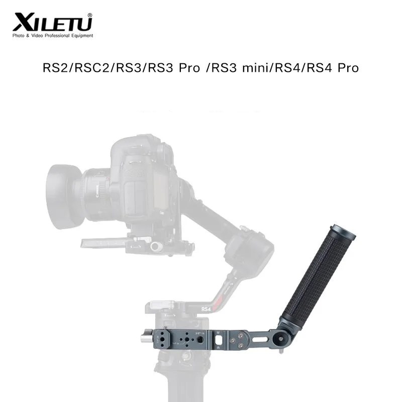 XILETU Universal Joint Sling Handle w NATO Clamp Cold Shoe for DJI RSC2/RS3/RS3 Mini/RS3 PRO/RS4/RS4 PRO Handheld Stabilizer