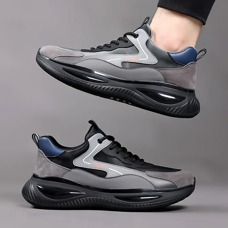 Men's Sports Shoes Men Casual Shoes Thick Bottom Wear-resistant Anti Slip Shock-absorbing Running Male Sneakers Official Website