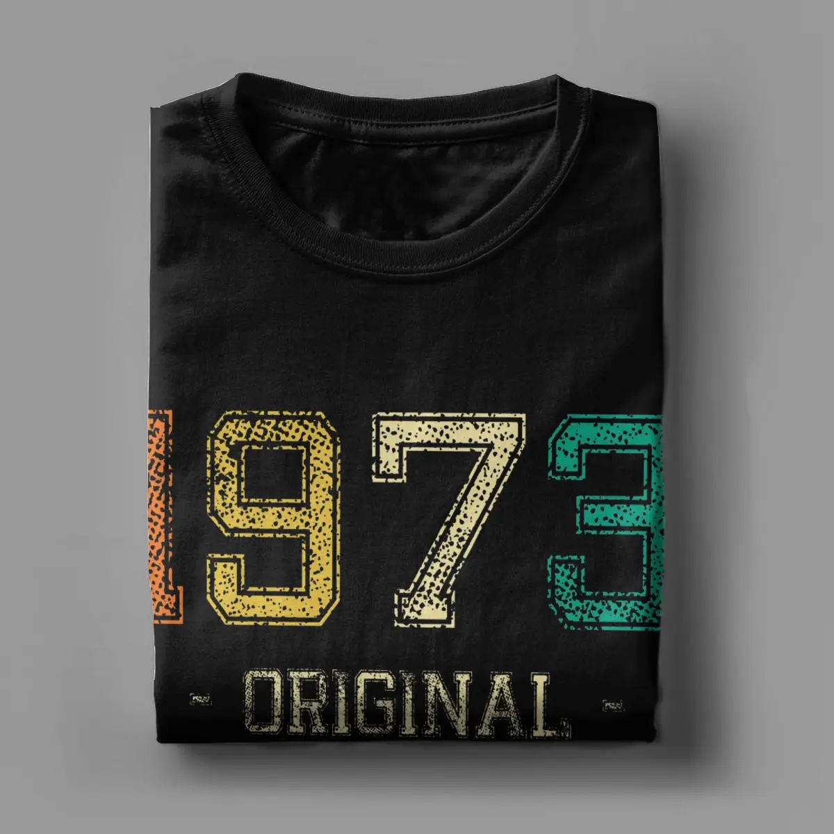 Original Born In 1973 Vintage Retro T-Shirt for Men 50 Years Old 100% Cotton Tees Short Sleeve T Shirts New Arrival Clothing