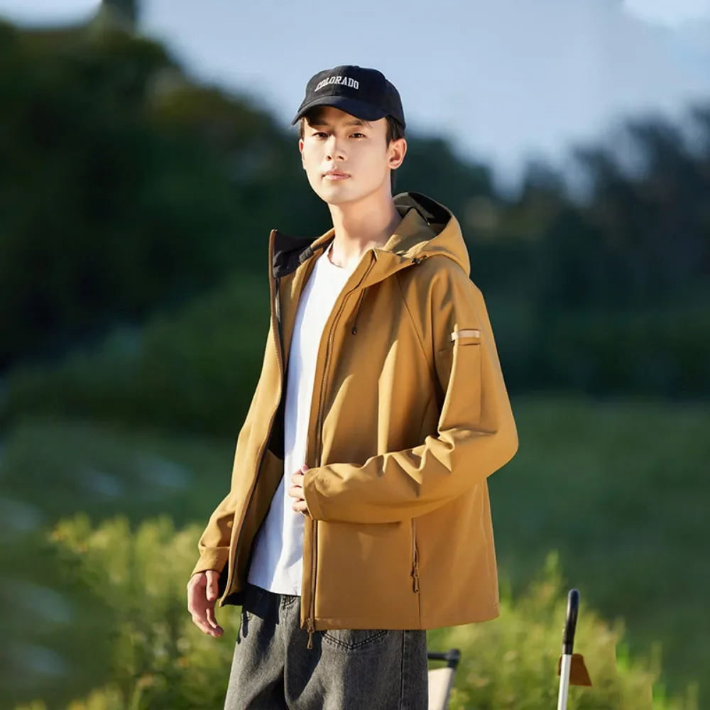 Осень/зима мужское и женское флисовое внутреннее мягкое теплое пальто водонепроницаемая ветрозащитная уличная ветровка с карманом на молнии и капюшоном