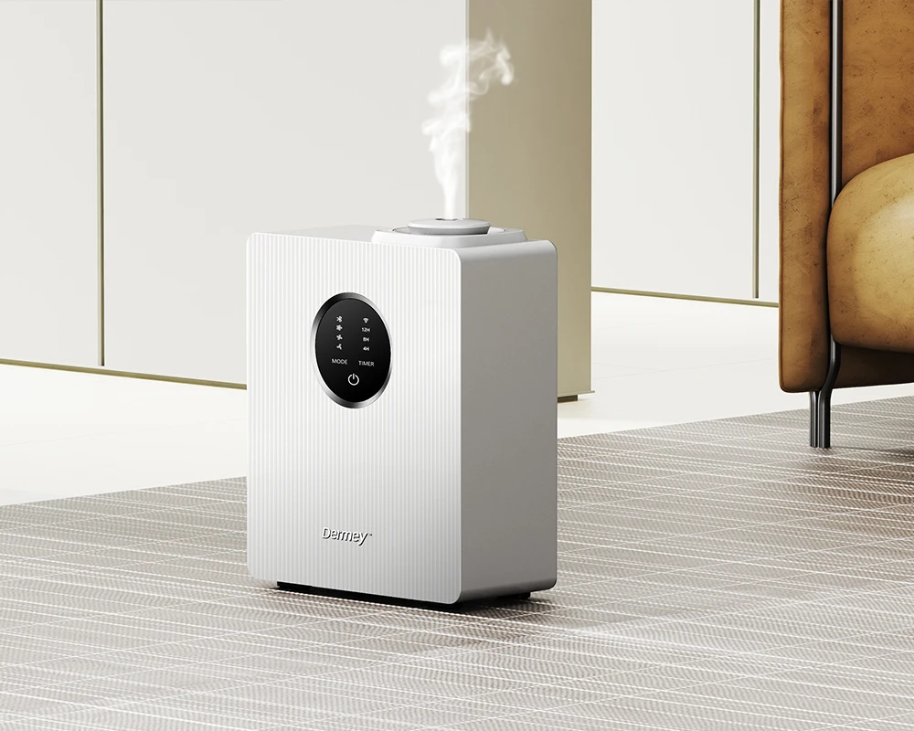 Dermey M712 Bluetooth Wifi Commercial Electric Aroma Diffuser Metal HVAC Connection Multiple Installation Options