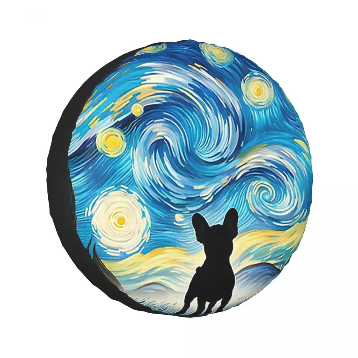 

Изготовленный на заказ чехол для запасного колеса Bulldog Van Gogh для Jeep SUV RV 4WD Mitsubishi 4x4, защитные чехлы для колес 14 дюймов, 15 дюймов, 16 дюймов, 17 дюймов