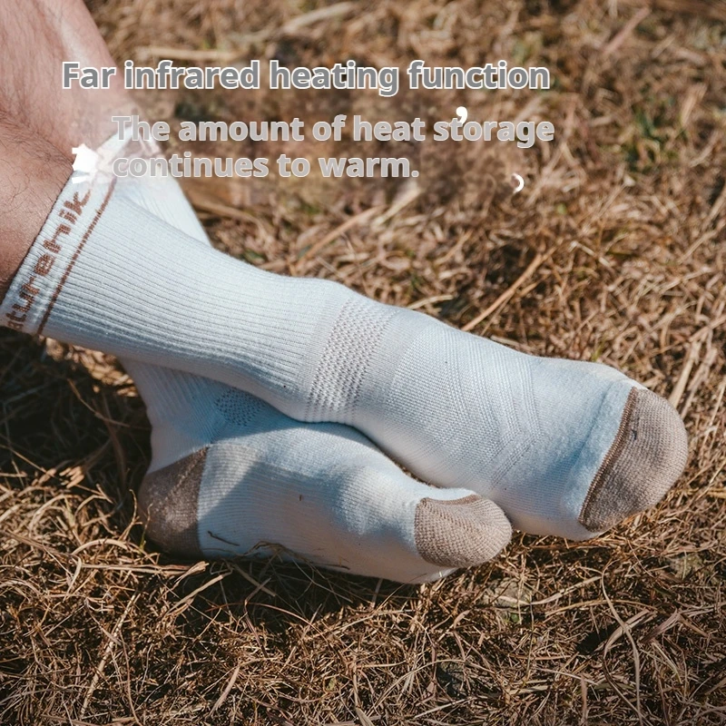 Naturehike Merino Wool Socks Sports Ultralight Men Women's Mid-Calf Outdoor Mountaineering Running Hiking Socks 1 Pair Thermal