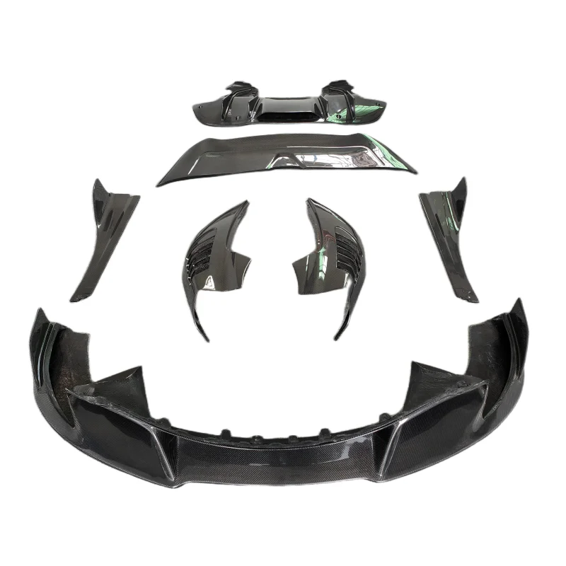 

720S V Style Carbon Fiber Body Kit Front Lip Rear Diffuser Mudguard Side Skirts Rear Spoiler for Mclaren 720S Body Kit