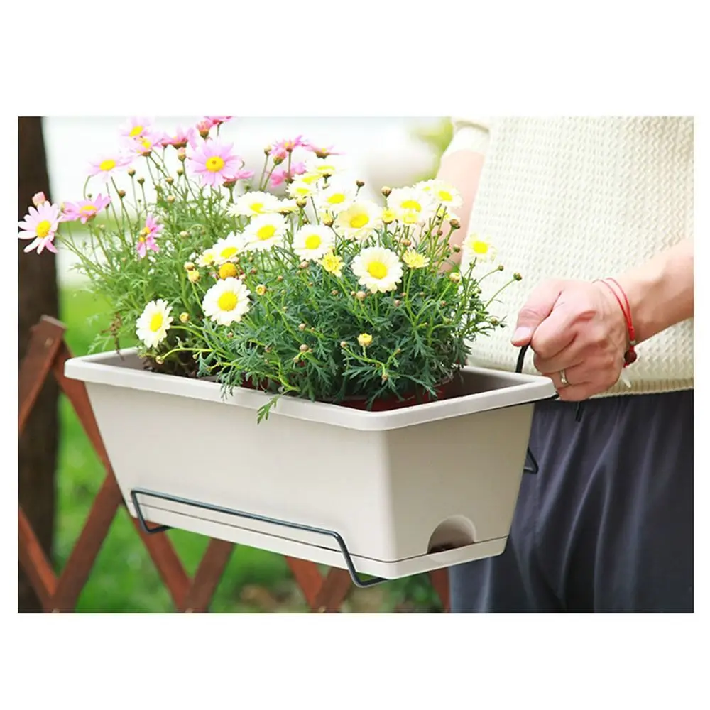 3pcs-resin-rectangular-planter-breathable-large-vegetable-growing-pot-with-tray-with-base-hanging-flower-pot-outdoor-use