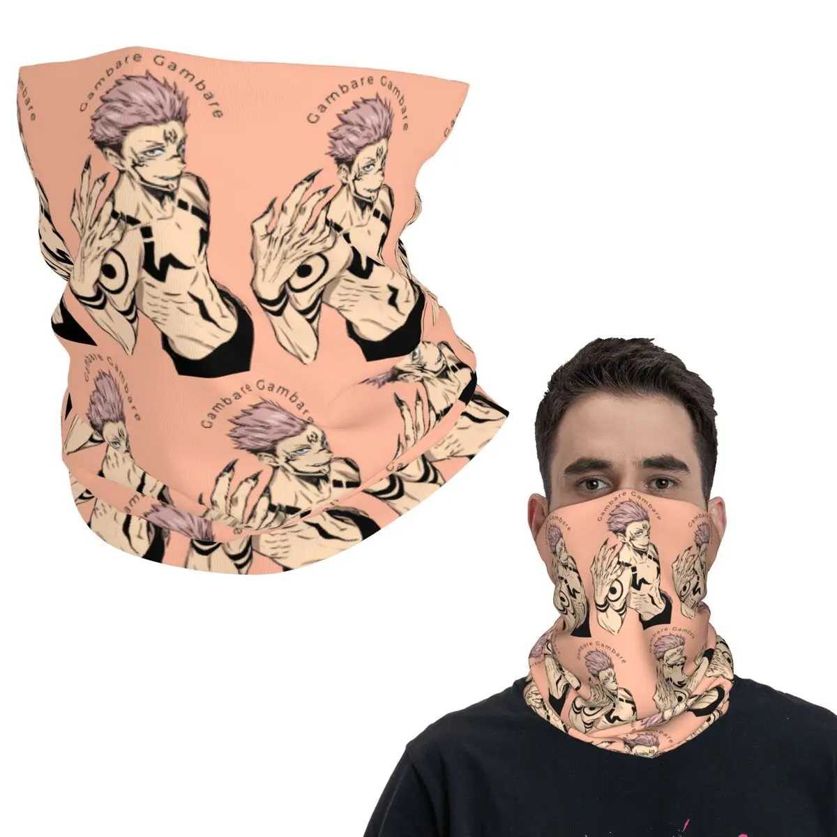 

Sukuna Ryomen-Jujutsu Kaisen бандана на шею шарф с принтом многофункциональная маска для лица для бега унисекс для взрослых