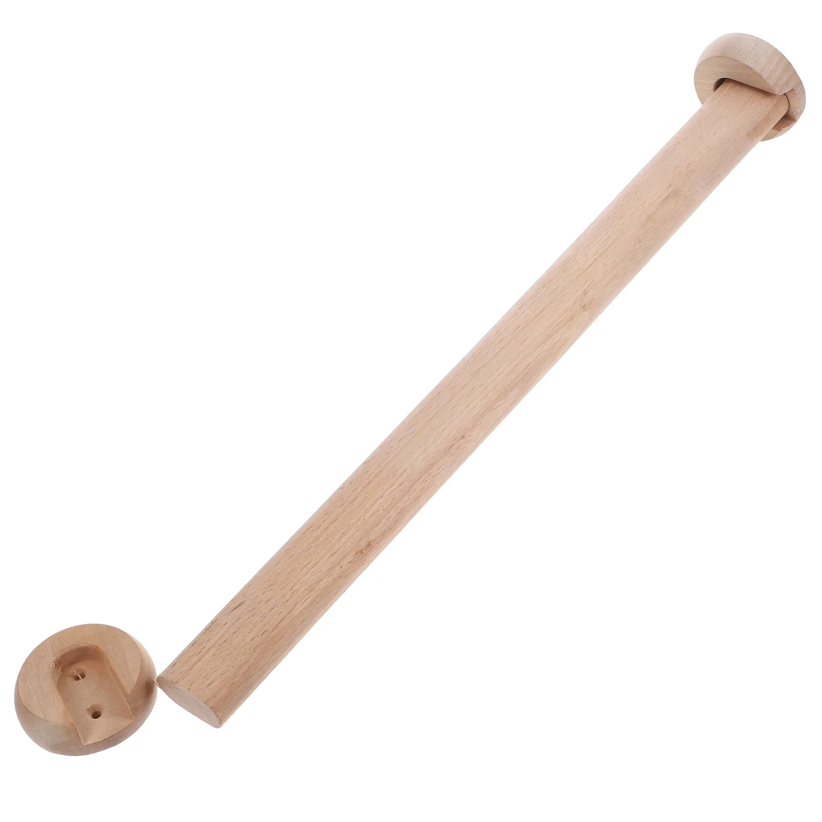 خزانة خشبية قضيب خشب الزان 40-50 سنتيمتر الثقيلة معلقة قضيب الملابس خزانة المنظم شفة تركيب خزانة للملابس