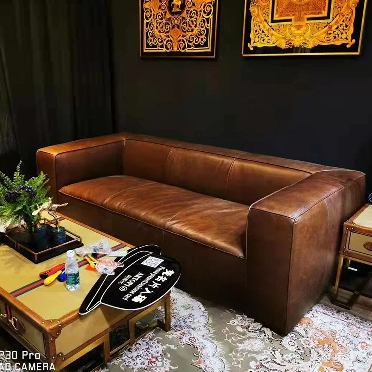 

Customizable living room leather sofa