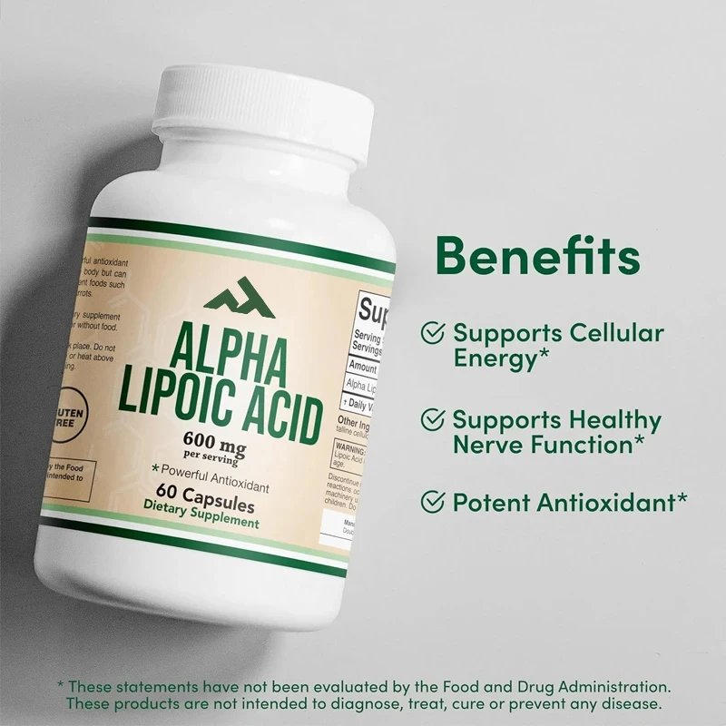 

Alpha Lipoic Acid, 60 капсул (не ГМО, без глютена, вегетарианская) Подходит для сердечно-сосудистой системы здоровья.