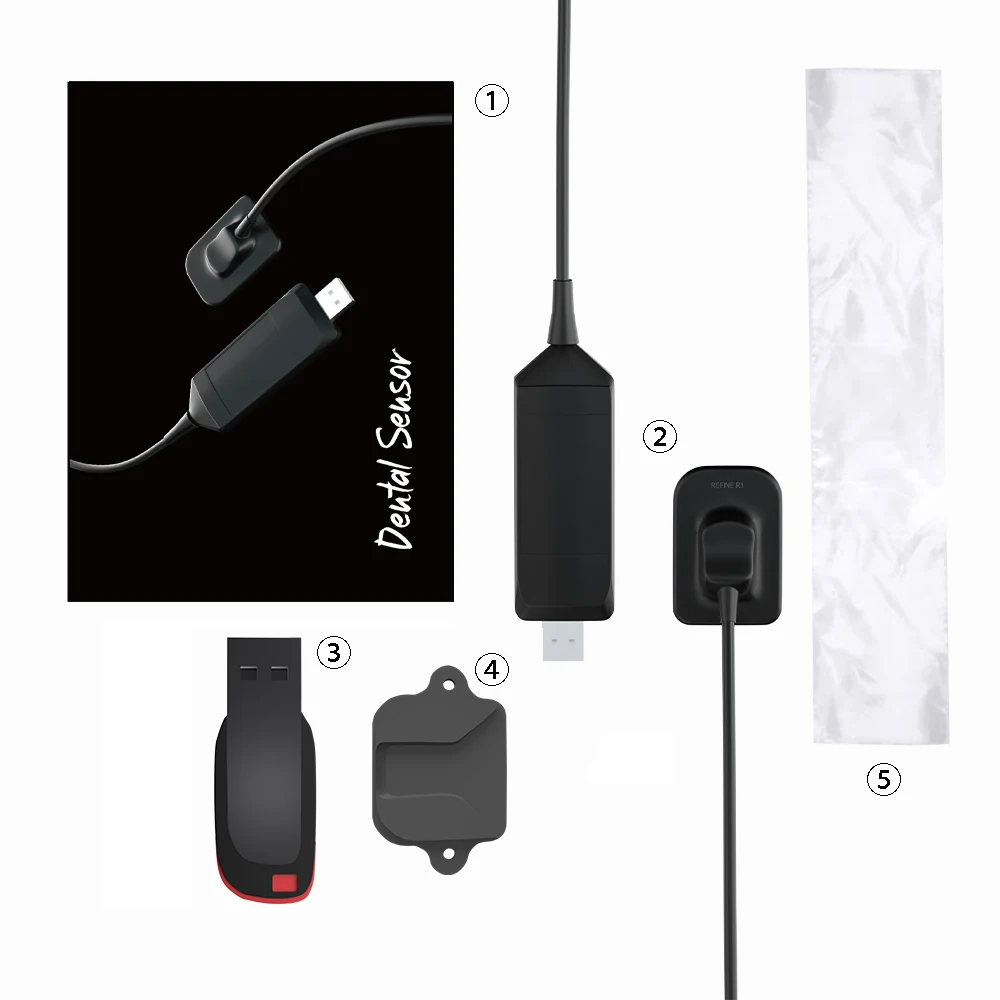 Sensor Dental DynImage, Sensor de rayos X, sistema Intraoral Digital de transmisión rápida con Software, Cable de 3m, Imagen Clara