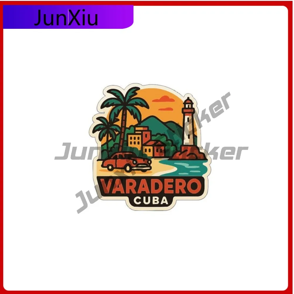 

Varadero Cuba City Vacation Sticker Decorative Vinyl Decal Bumper Truck Windows Windshield Luggage Tuning Pvc Car Accessories