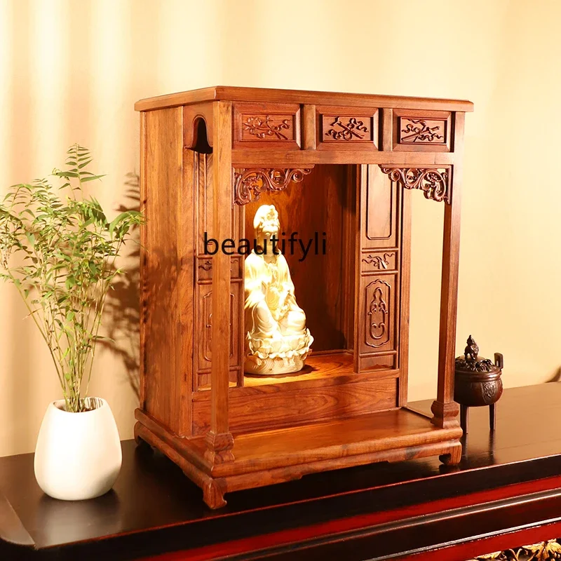 

zq1New Chinese-style solid wood Buddhist niche cabinet can be hung on the wall, incense table, shrine temple hall offering table