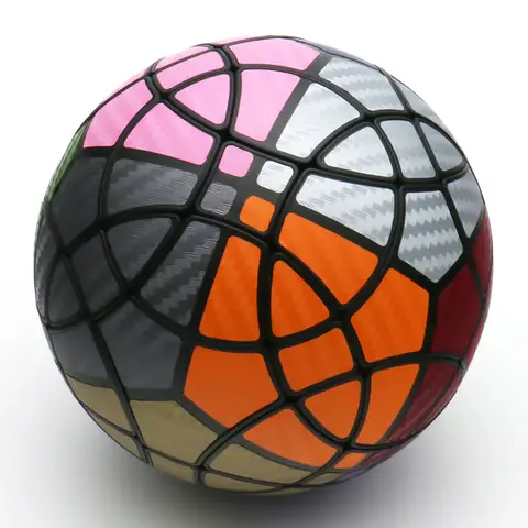 #86 VeryPuzzle C1O3-M5 Spherical Face Corner Turning Ball Strange-Shape Magic Cube Twisty Puzzle Black Body Children Adult Toy