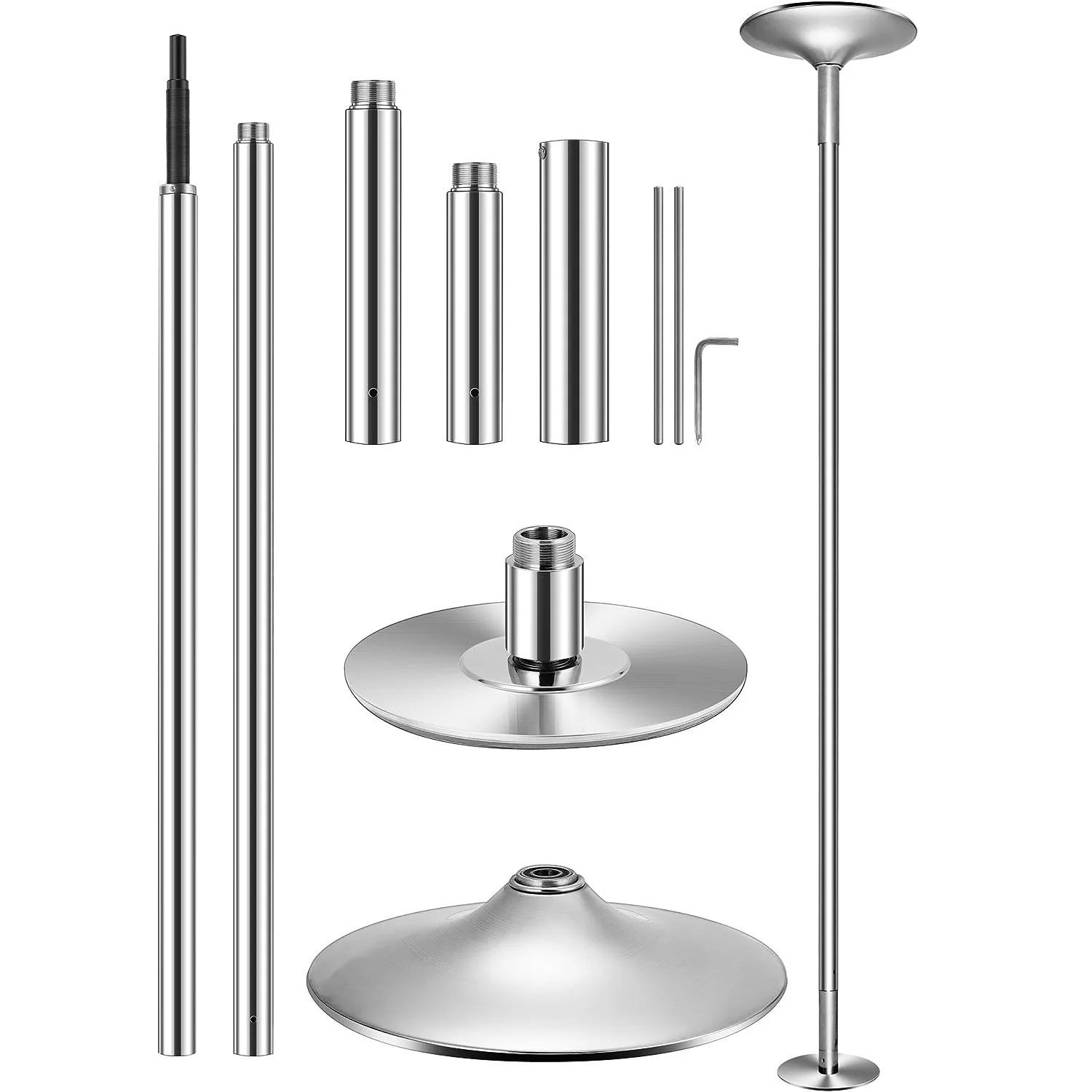 

Steel Dance Pole for Home Gym Portable / Stripper Tube Spin Dancing Pole