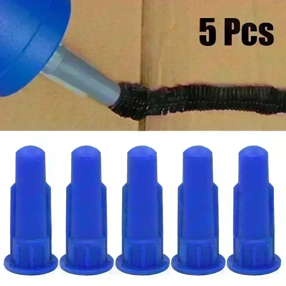 5pcs 56mm Silicagel Caulking Spare Part Nozzle Cartridge Type Caulking Spray Tip Cylindrical Nozzle Accessories