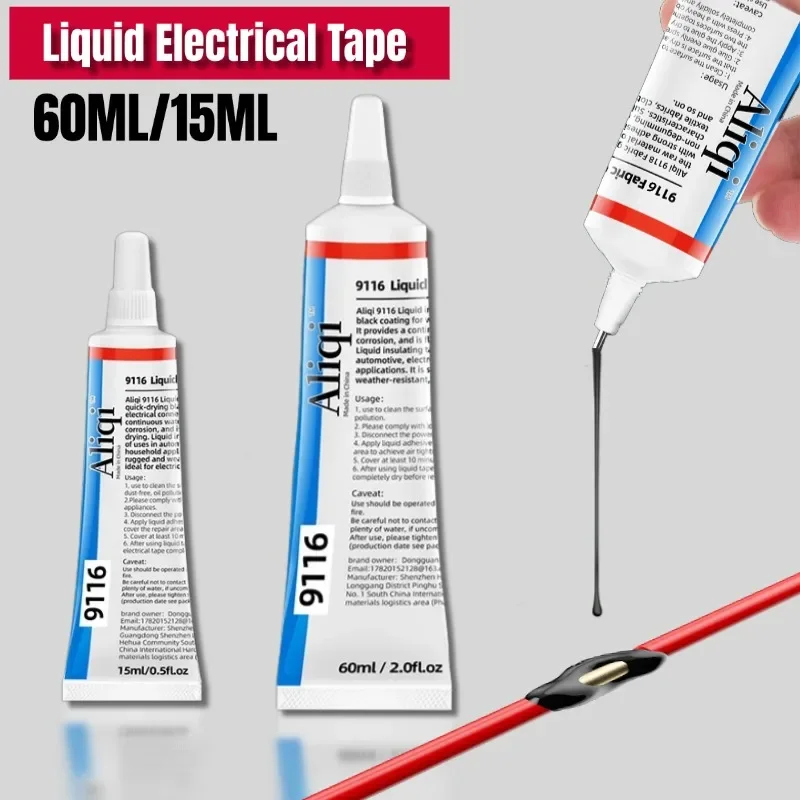 

15/60/150mL Liquid Electrical Tape ,Waterproof Insulating Glue Electrical Wire Cable Repair Glue Liquid Insulation Paste Sealant