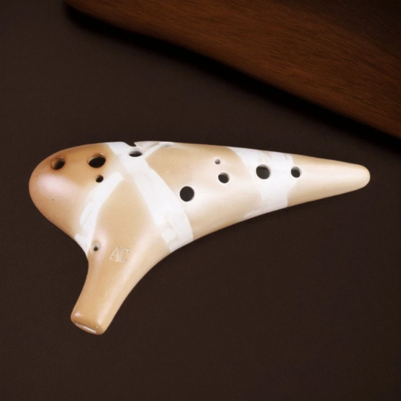 12 Holes Ocarina Alto C Tone Beginners Ocarina Sound Healing Meditation Ceramic Ocarinas Professional Orff Musical Instruments