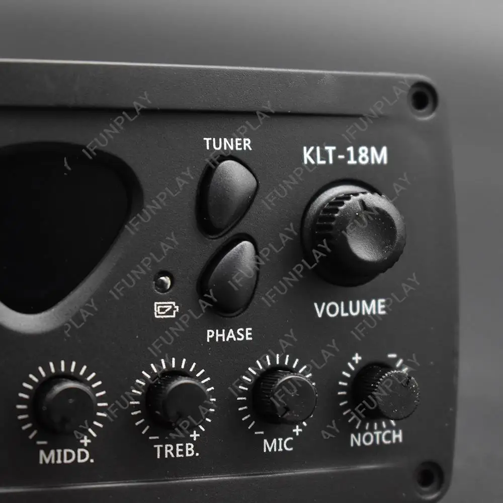 KLT-18M 3 الفرقة الصوتية الغيتار التعادل بيزو لاقط مع لوحة ميكروفون للجيتار الخشبي الشعبي